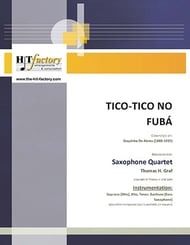 Tico-Tico no Fuba - Choro - Saxophone Quartet P.O.D. cover Thumbnail